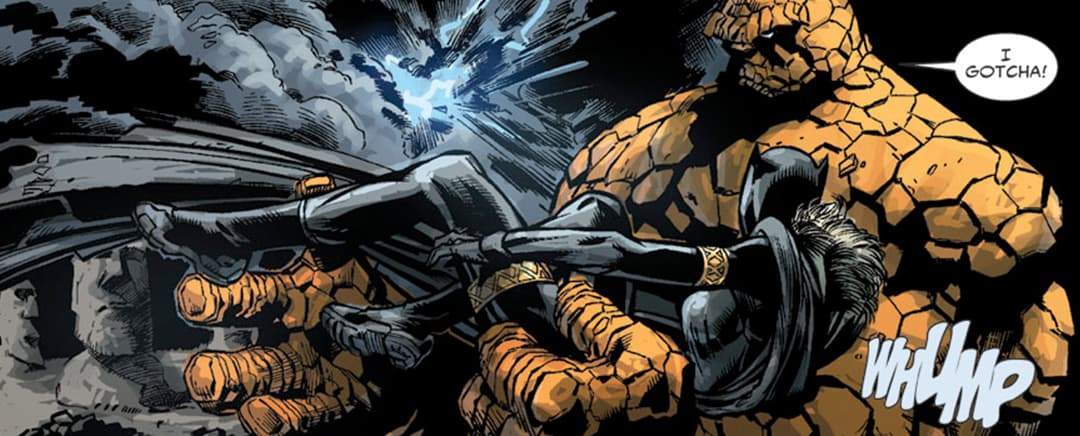 Shuri fighting Thing 