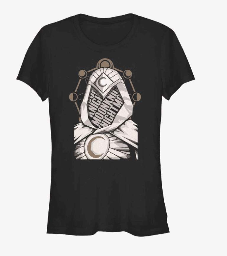 Moon Knight Paper Cut t-shirt / shop it <a href=https://www.hottopic.com/product/marvel-moon-knight-paper-cut-moon-girls-t-shirt/18436979.html>here</a>
