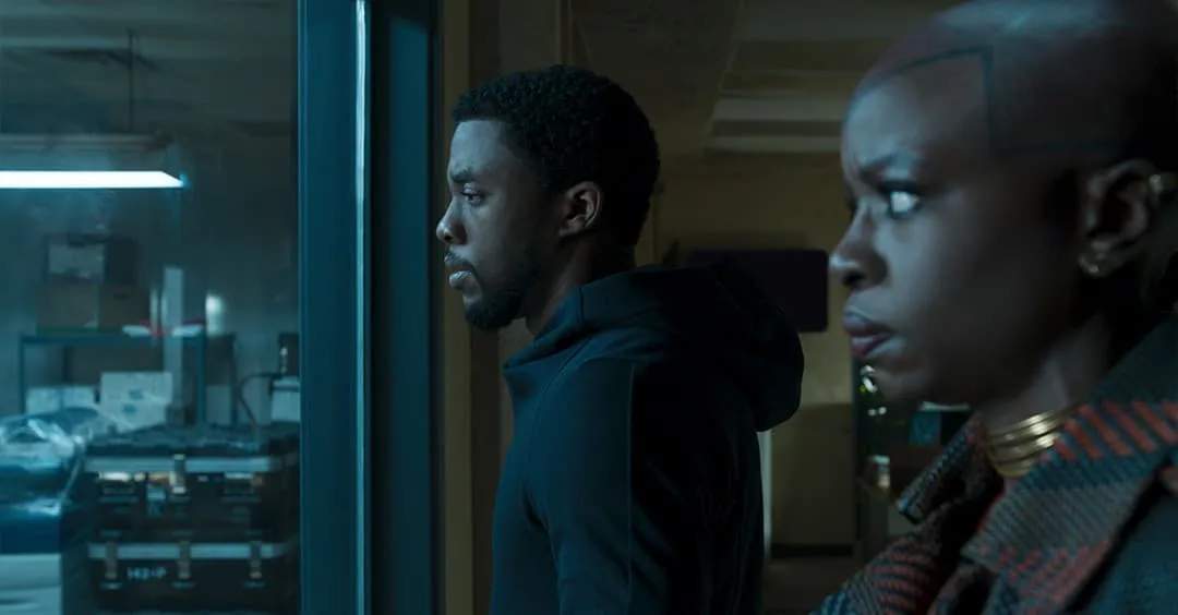 Okoye accompanied T'Challa on a mission to Nigeria to find Nakia