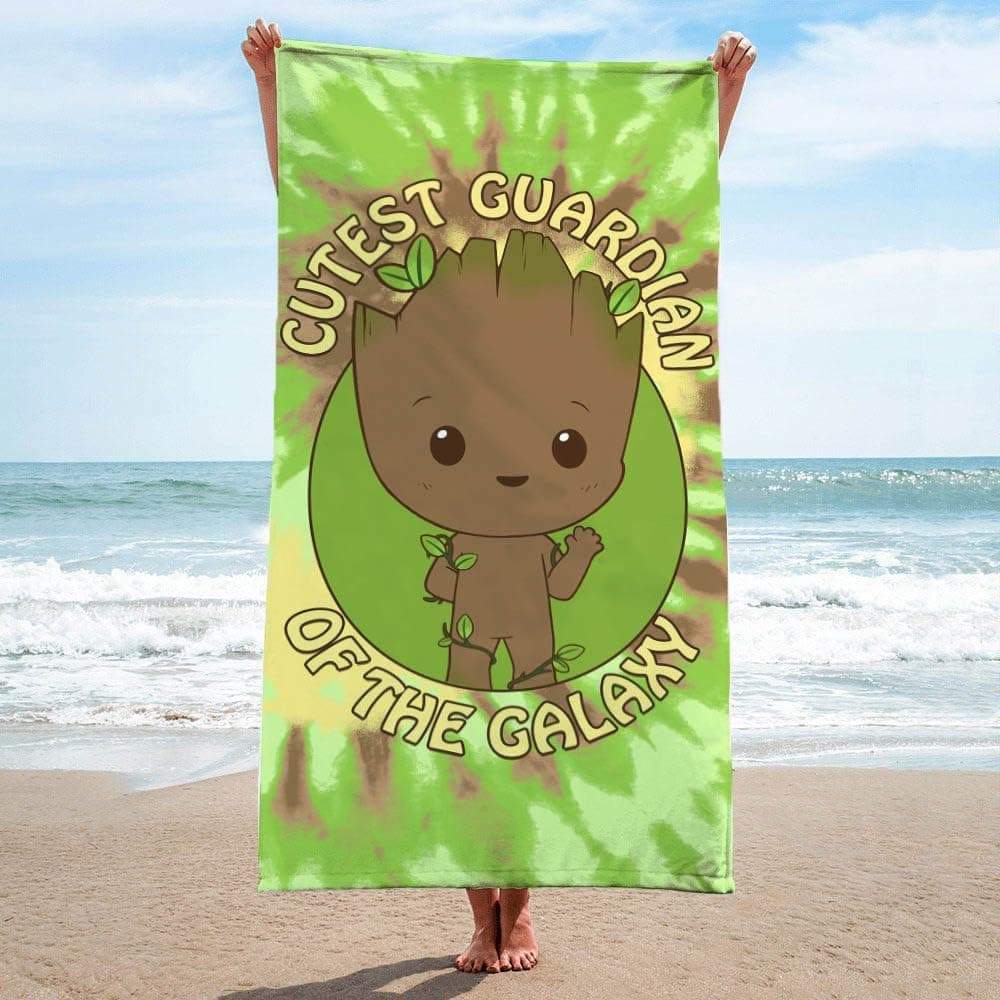 Jay Franco Marvel Guardians of The Galaxy Groot Kids Bath Pool Beach Towel - Super Soft & Absorbent 100% Cotton Towel, Measures 28 x 58