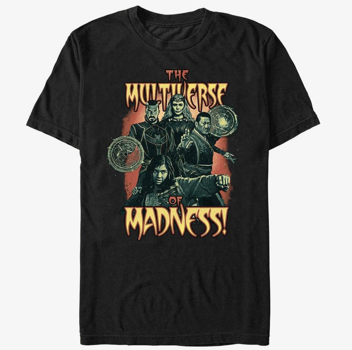 Madness! t-shirt / shop it <a href=https://www.hottopic.com/product/marvel-dr.-strange-in-the-multiverse-of-madness-t-shirt/18785922.html>here</a>