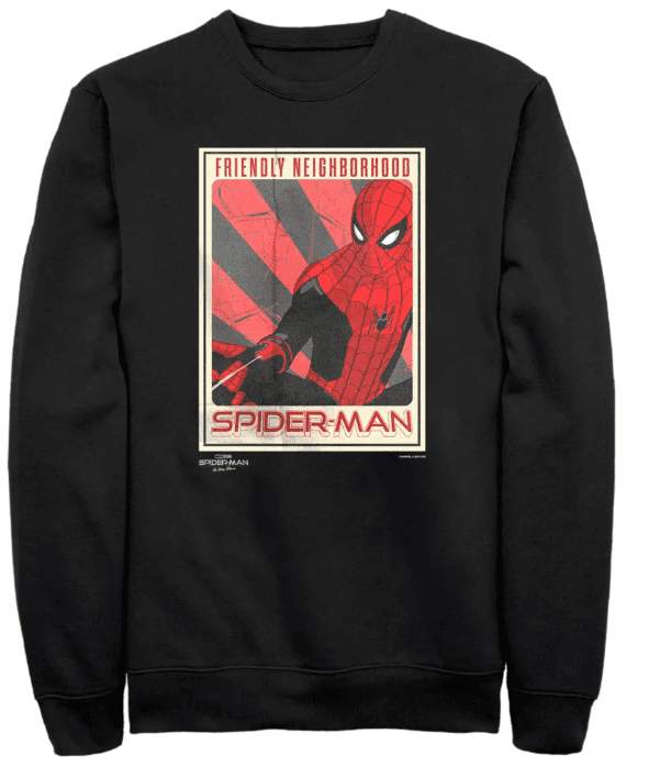 Men's Marvel Spider-Man: No Way Home Friendly Neighborhood Poster Sweatshirt