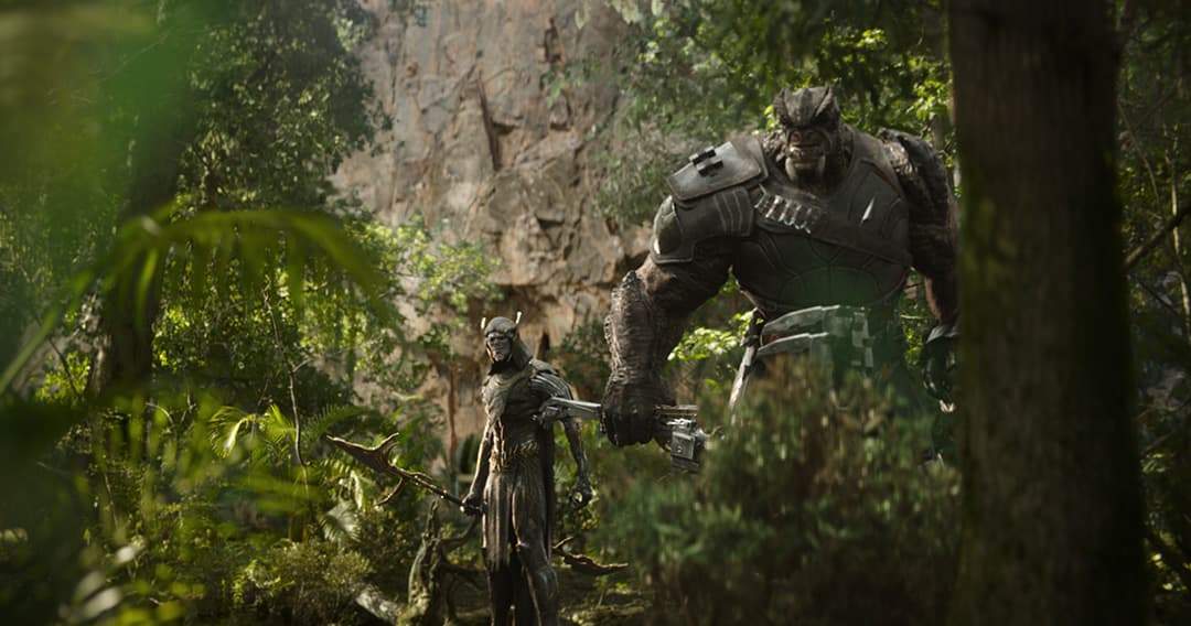 Corvus and Cull hiding in the jungles of Wakanda