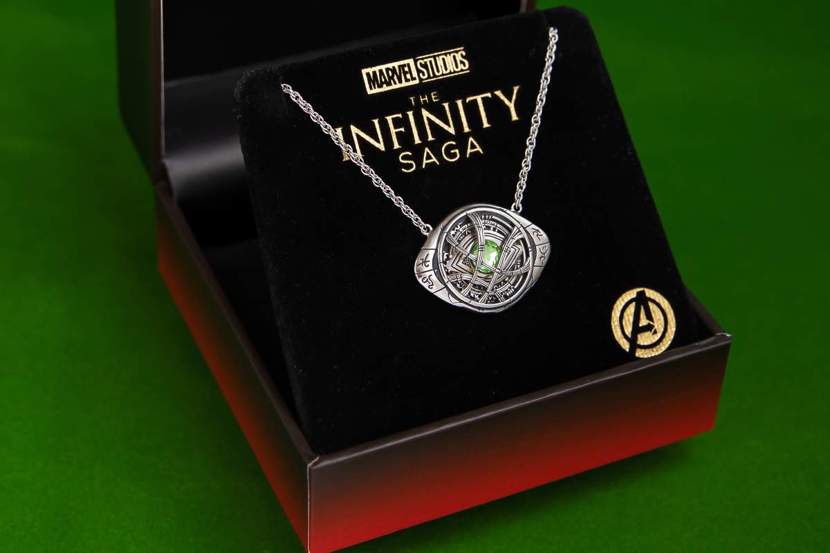 Marvel X RockLove Eye of Agamotto Necklace / shop it <a href=https://www.rocklove.com/products/marvel-x-rocklove-doctor-strange-eye-of-agamotto-necklace>here</a>