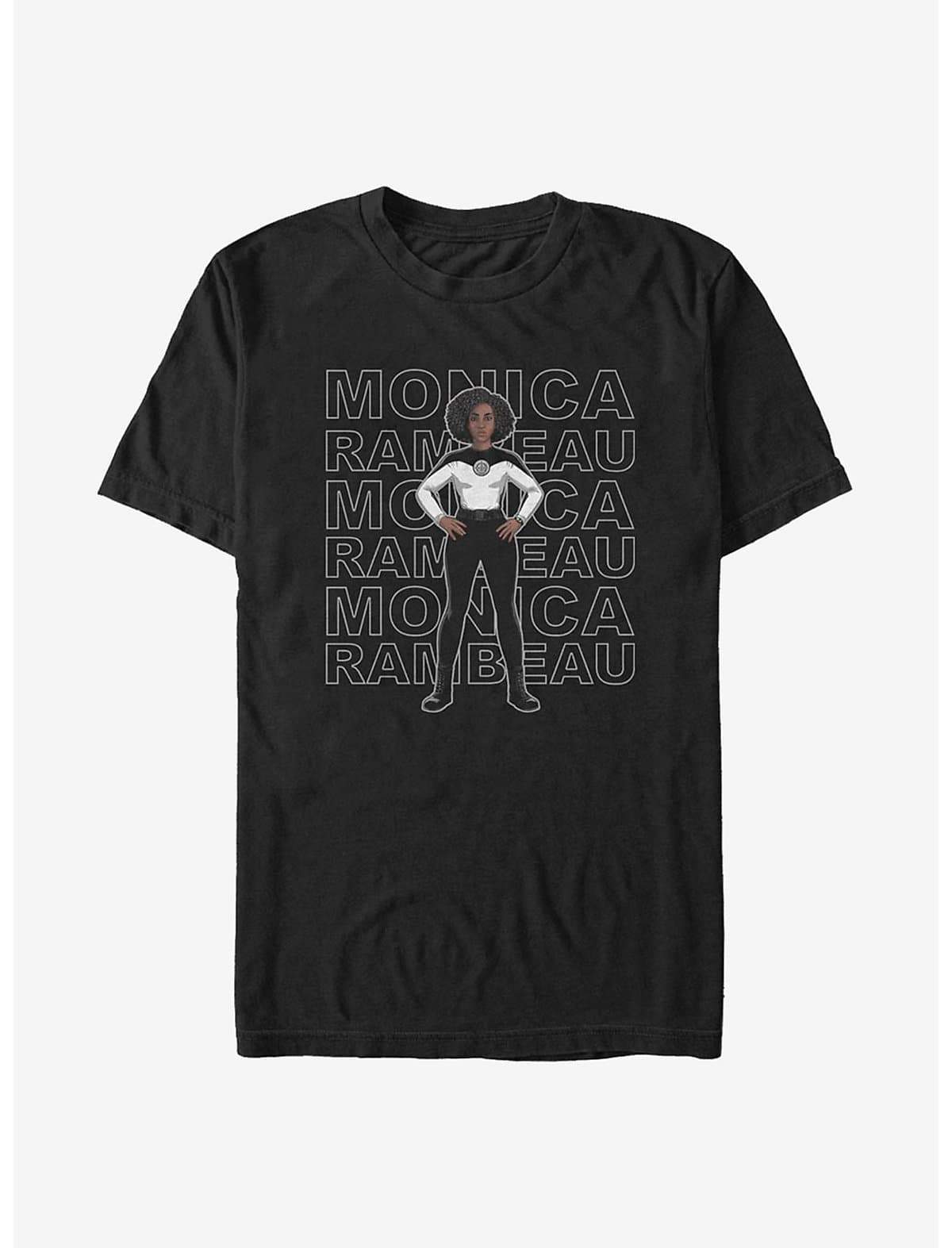 <a href=https://www.hottopic.com/product/marvel-wandavision-s.w.o.r.d-agent-monica-stack-t-shirt/15240814.html>S.W.O.R.D. Agent Monica Stacked T-Shirt</a> / Hot Topic
