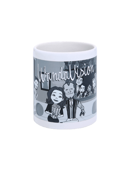 WandaVision Black & White Sitcom Mug / shop it <a href=https://www.boxlunch.com/product/marvel-wandavision-black-white-sitcom-mug---boxlunch-exclusive/15464222.html>here</a>