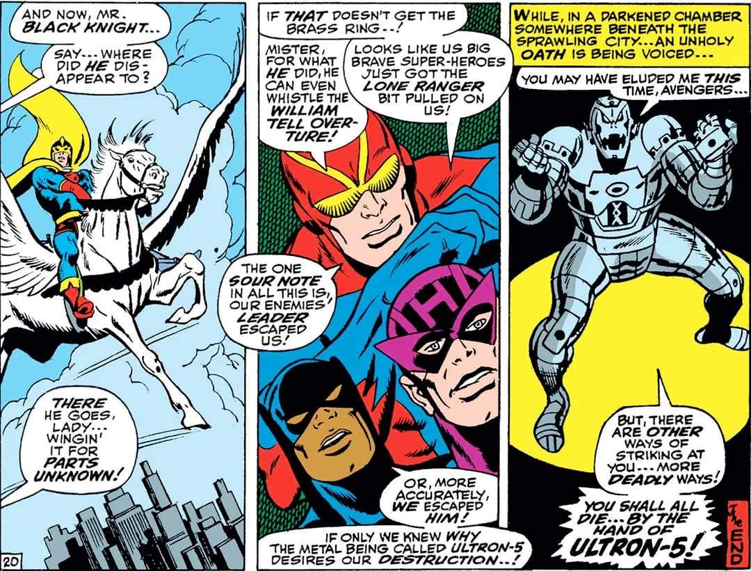 Hank with the Avengers teaming up against Ultron
