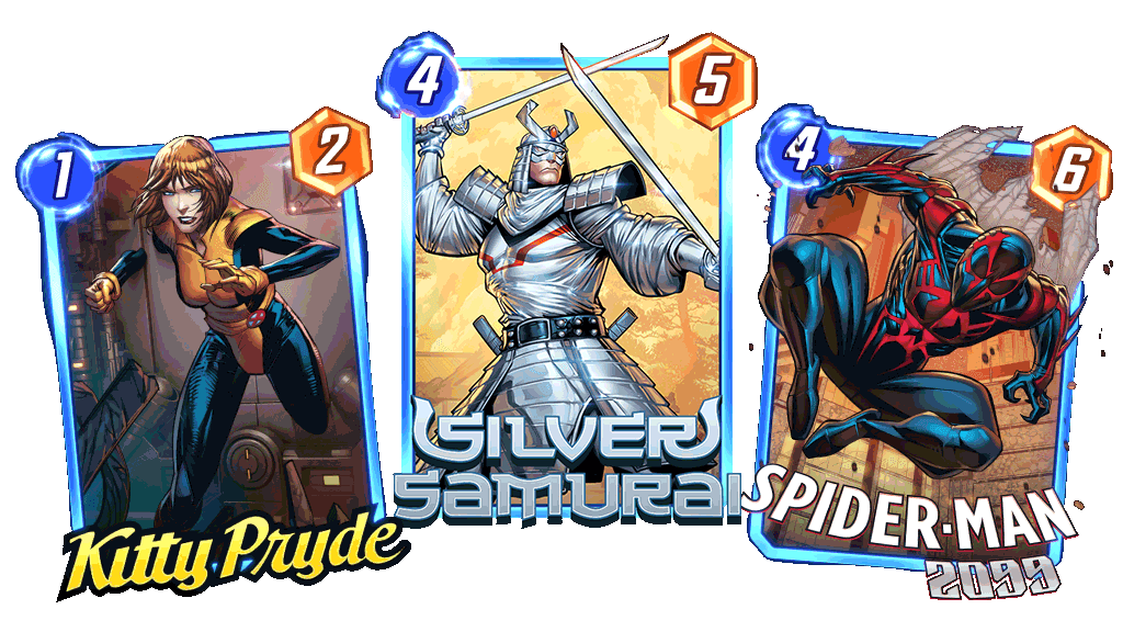 MARVEL SNAP August 28 Silver Samurai Kitty Pryde Spider-Man 2099