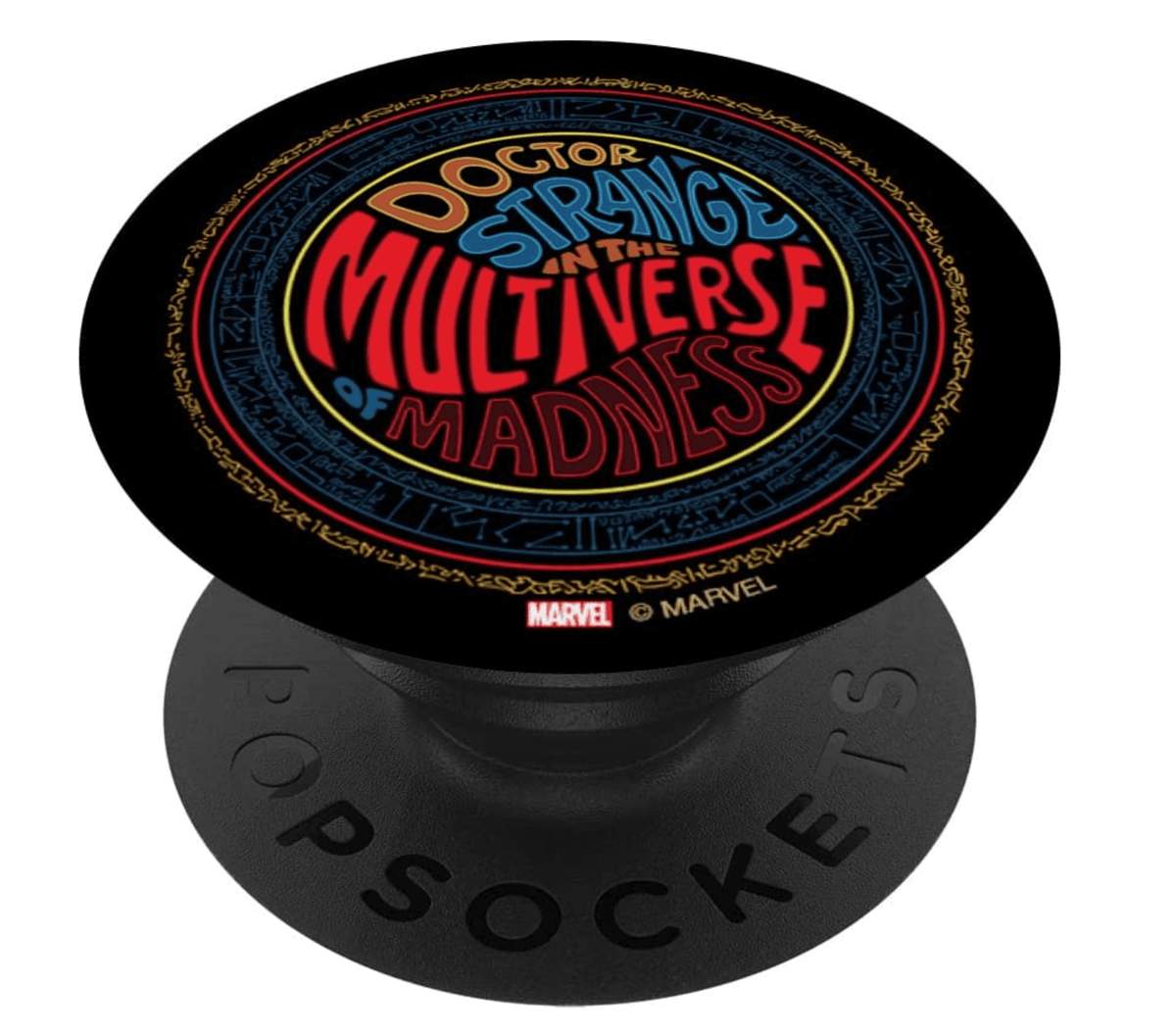 Doctor Strange Runes PopSocket / shop it <a href=Vhttps://www.amazon.com/Marvel-Multiverse-Colorful-PopSockets-Swappable/dp/B09QPG4X9M>here</a>