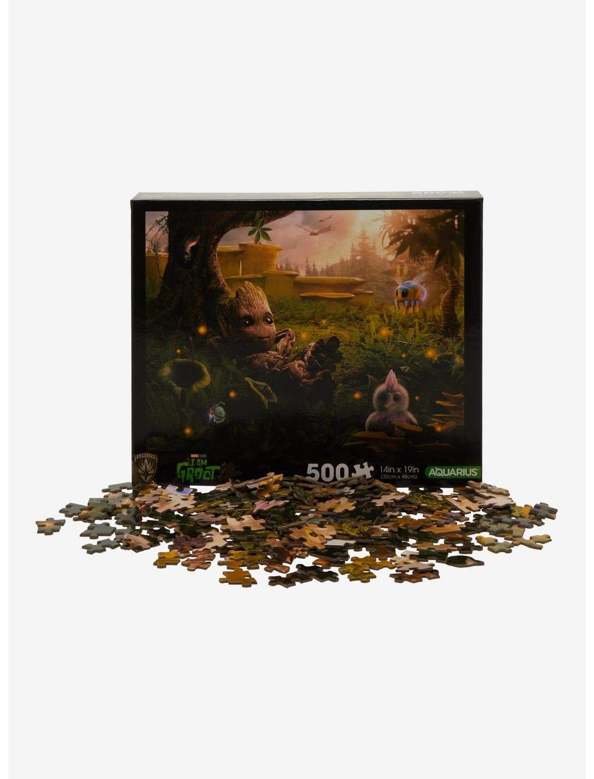 Shop it <a href=https://www.hottopic.com/product/marvel-i-am-groot-baby-groot-relaxing-puzzle/20336898.html>here</a>