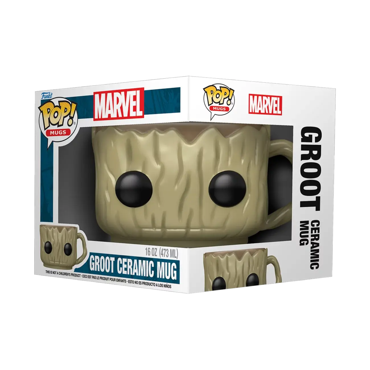 Shop it <a href=https://www.walmart.com/ip/Funko-Pop-Mug-Marvel-Groot-Ceramic-Mug-17oz-Walmart-Exclusive/211313340>here</a>
