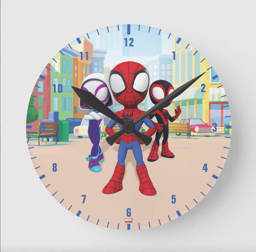 Spidey and his Amazing Friends | Spidey Team In Town Round Clock