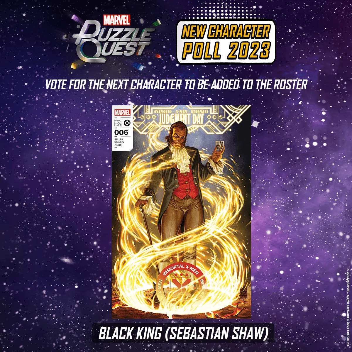 MARVEL Puzzle Quest Black King (Sebastian Shaw)