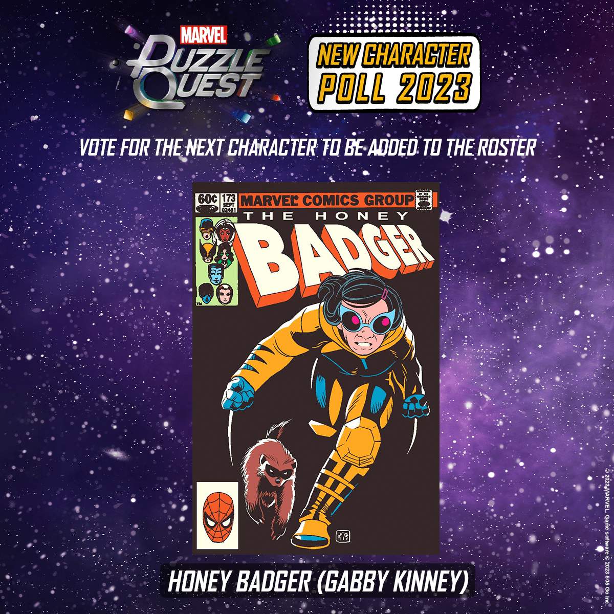 MARVEL Puzzle Quest Honey Badger (Gabby Kinney)