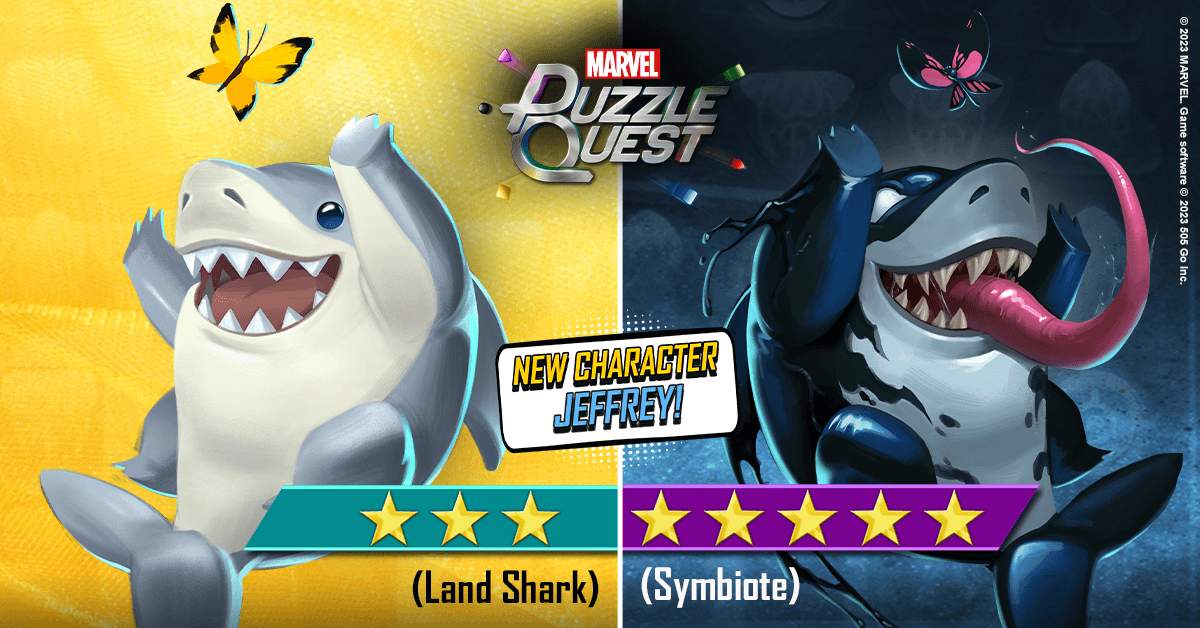 Piecing Together MARVEL Puzzle Quest: Jeffrey (Land Shark) & Jeffrey (Symbiote)