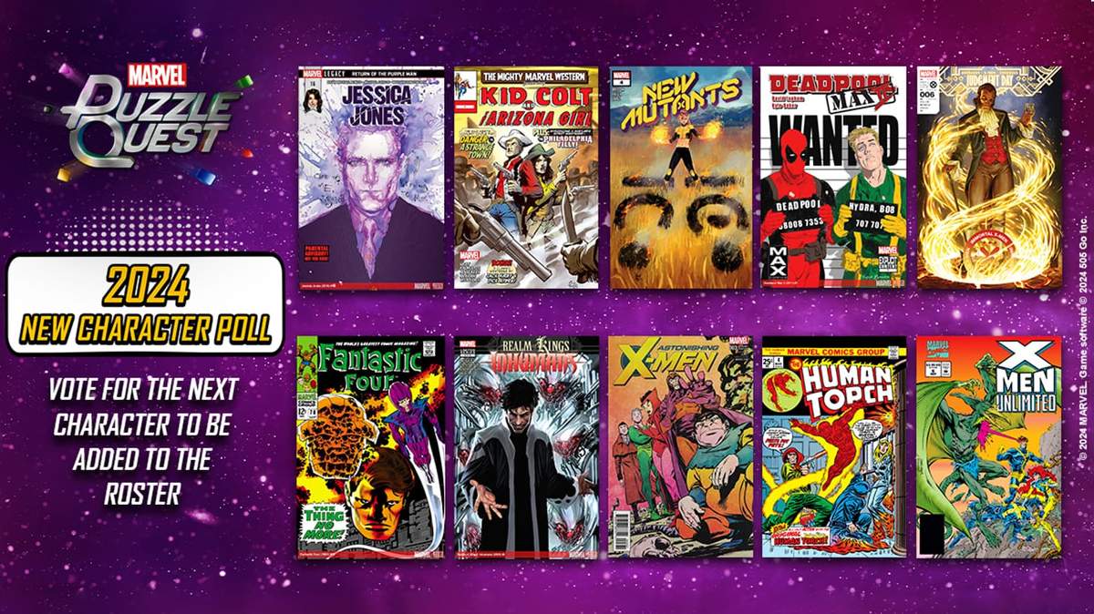 'MARVEL Puzzle Quest' Announces New Character Poll for 2024