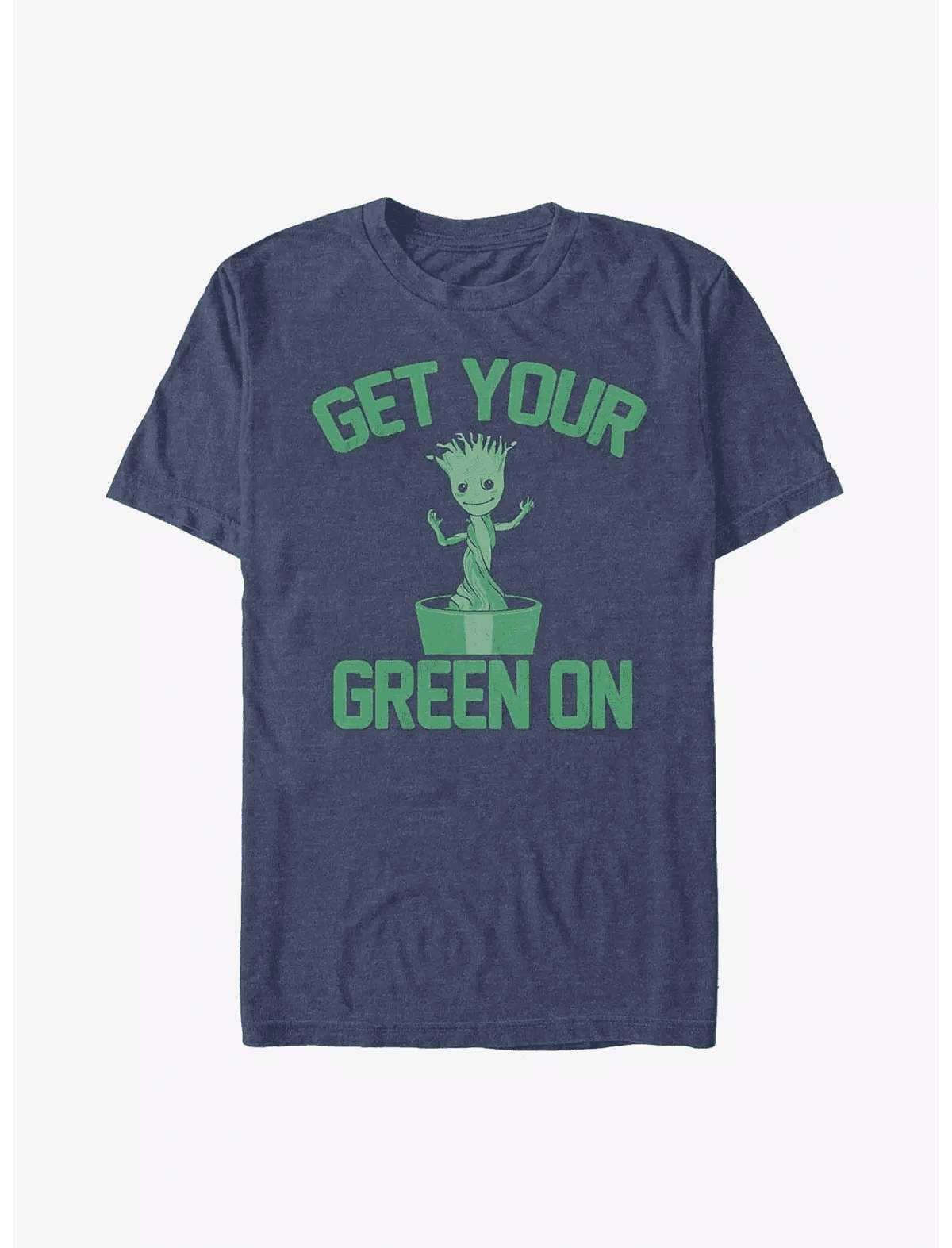 Marvel Guardians of the Galaxy Earth Day Green Groot T-Shirt