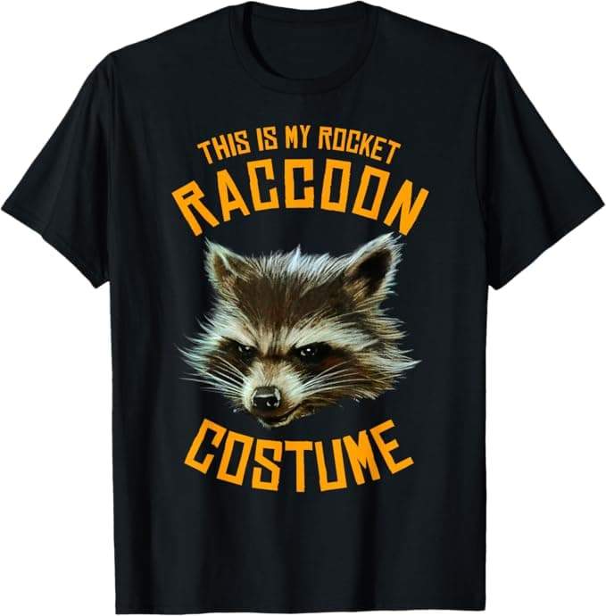 Marvel Guardians Of The Galaxy GOTG Rocket Costume Halloween T-Shirt