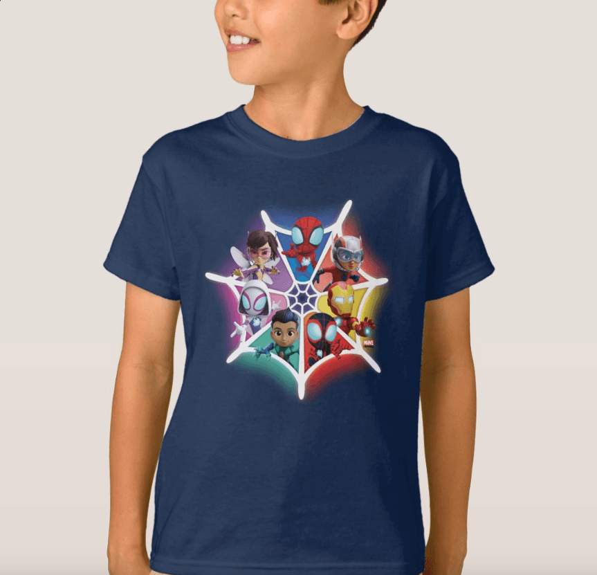 Spidey and his Amazing Friends Glowing Web Graphic T-Shirt