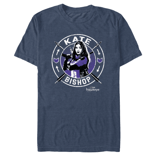  Shop it <a href=https://www.hottopic.com/product/marvel-hawkeye-kate-bishop-stamp-t-shirt/17283213.html>here</a>