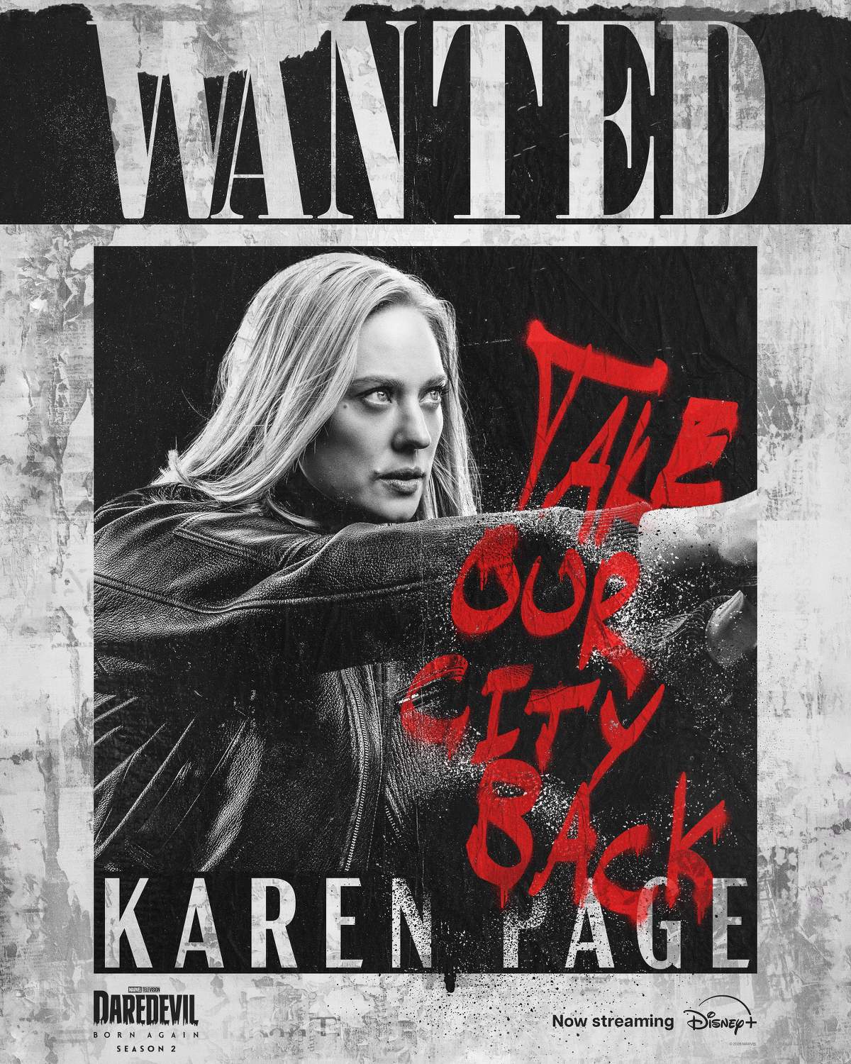 Karen Page Wanted Poster | Daredevil: Born Again Season 2