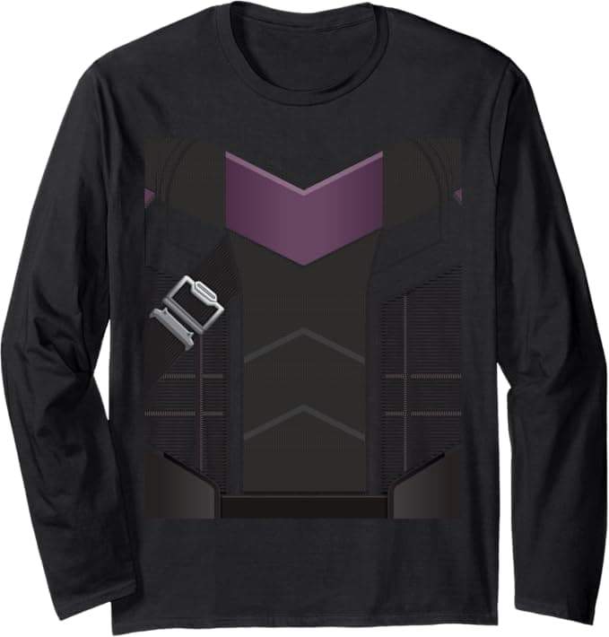 Marvel Hawkeye Clint Barton Costume Long Sleeve T-Shirt