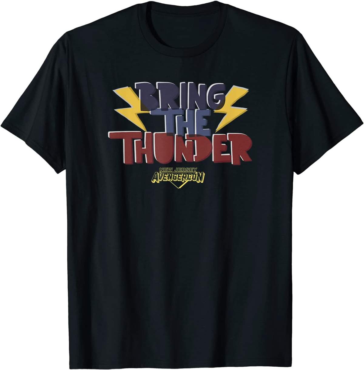 BRING THE THUNDER AT AVENGERCON t-shirt / shop it <a href=https://www.amazon.com/Marvel-Bring-Thunder-Avengercon-T-Shirt/dp/B09YT7N2G1>here</a>