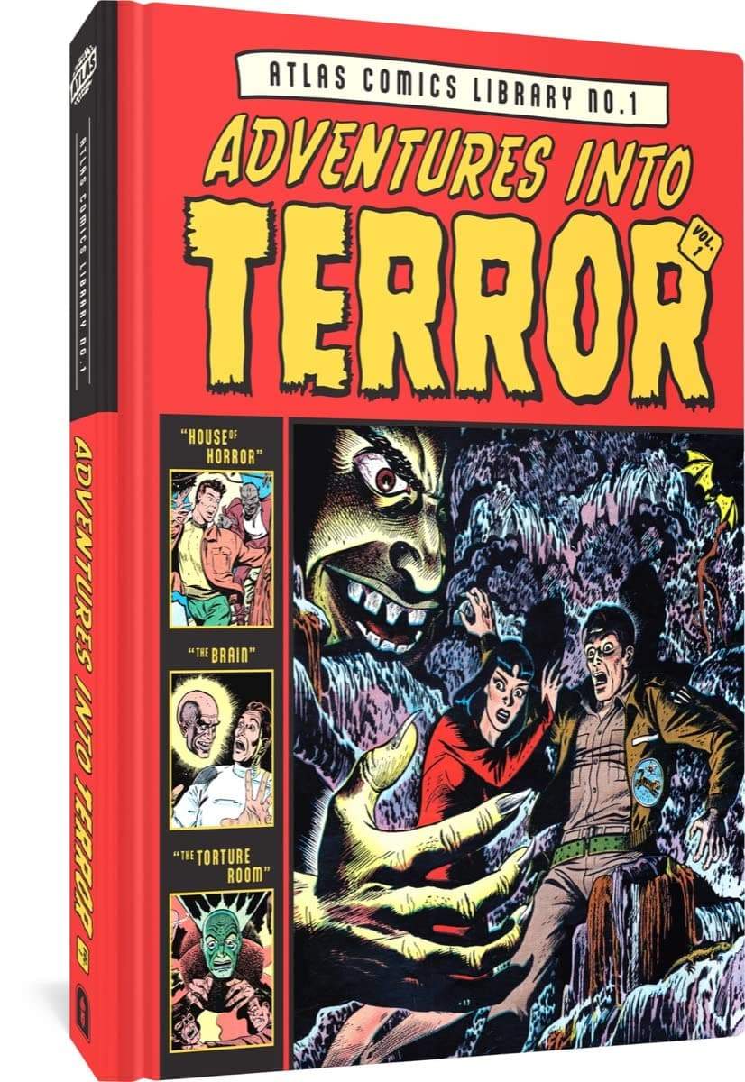 Cover to The Atlas Comics Library No. 1: Adventures Into Terror Vol. 1.