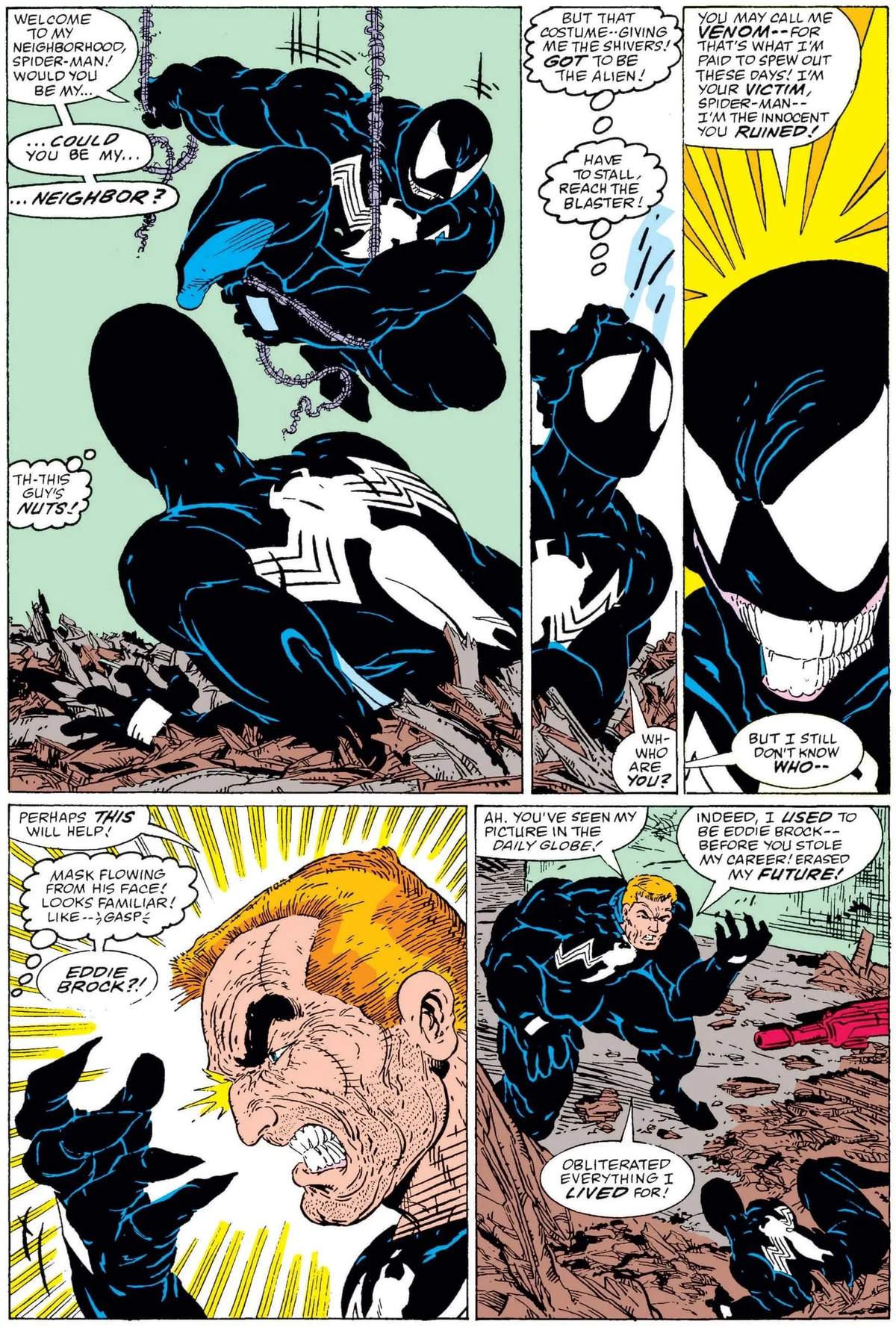 AMAZING SPIDER-MAN (1963) #300 page by David Michelinie and Todd McFarlane