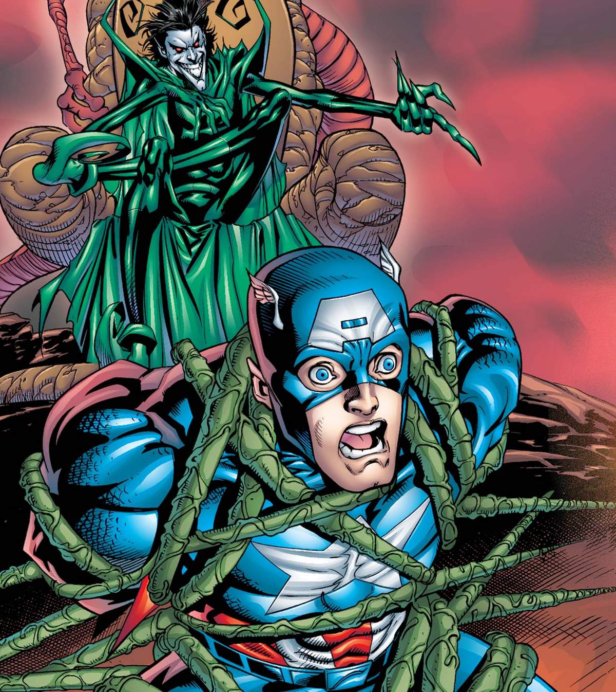 CAPTAIN AMERICA (1998) #12 artwork by Andy Kubert, Jesse Delperdang, and Chris Sotomayor