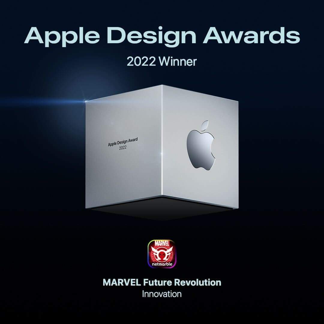 MARVEL Future Revolution receives Apple Design Award for Innovation.
