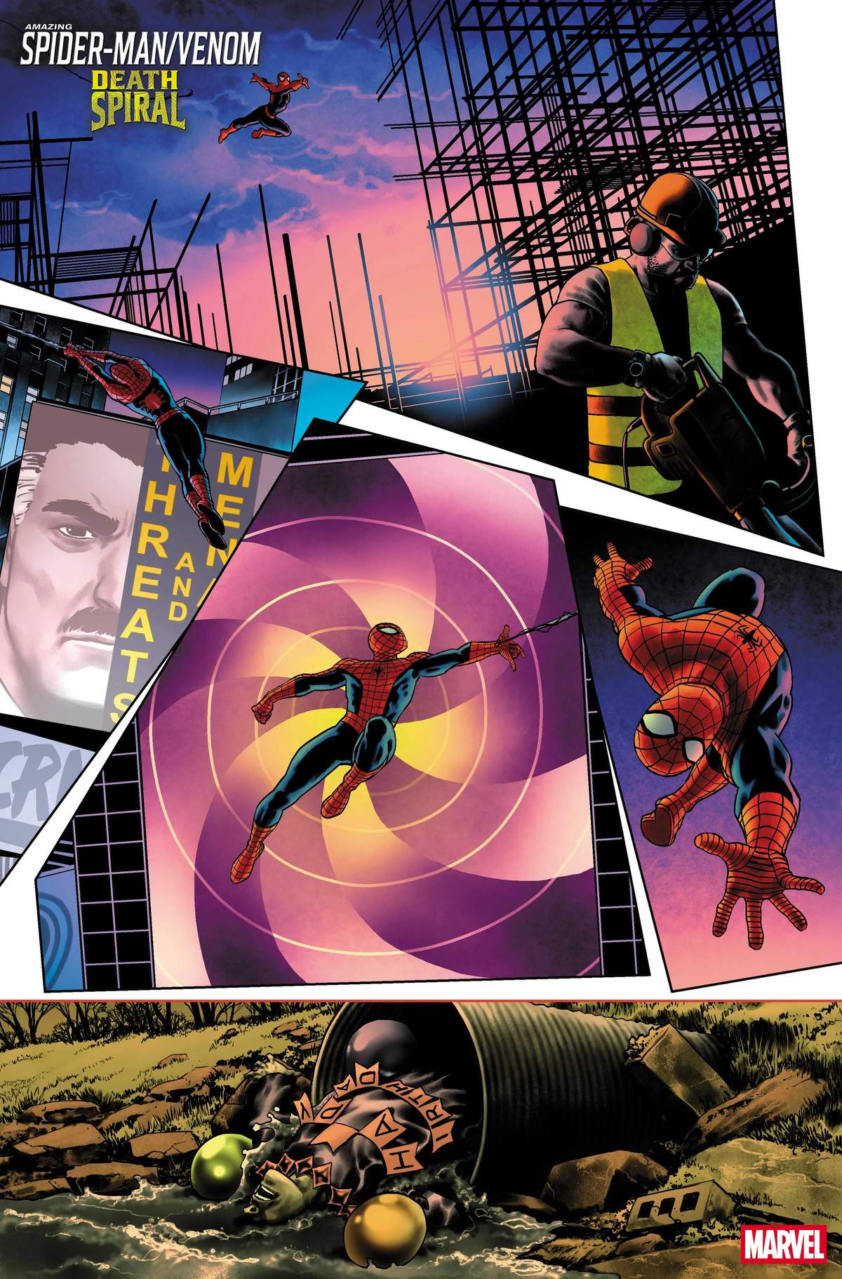 AMAZING SPIDER-MAN/VENOM: DEATH SPIRAL #1 by Al Ewing, Charles Soule, Joe Kelly, and Jesús Saiz