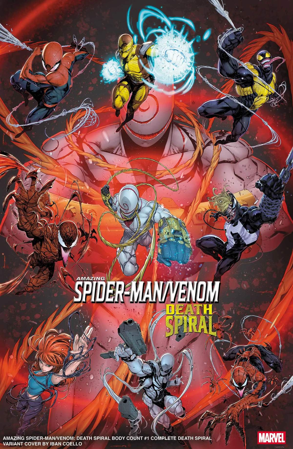Complete Death Spiral Variant Cover by IBAN COELLO