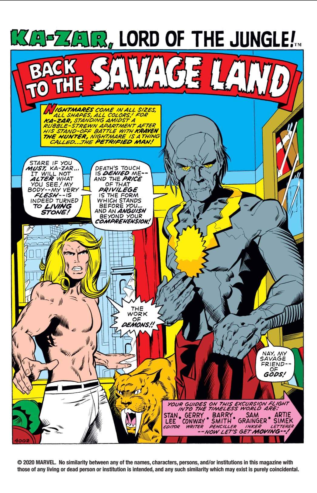 ASTONISHING TALES (1970) #3 by Gerry Conway and Barry Smith