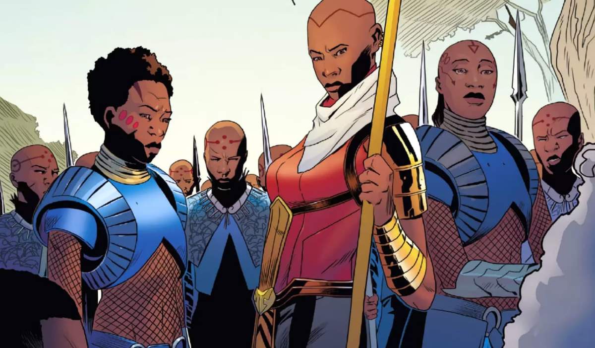 BLACK PANTHER (2021) #6 panel by Stefano Lindini and Matt Milla