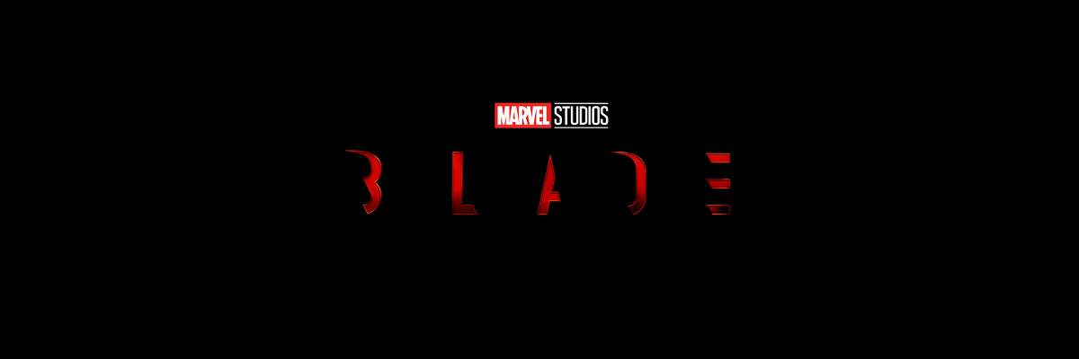 Marvel Studios Blade Movie Logo on Black