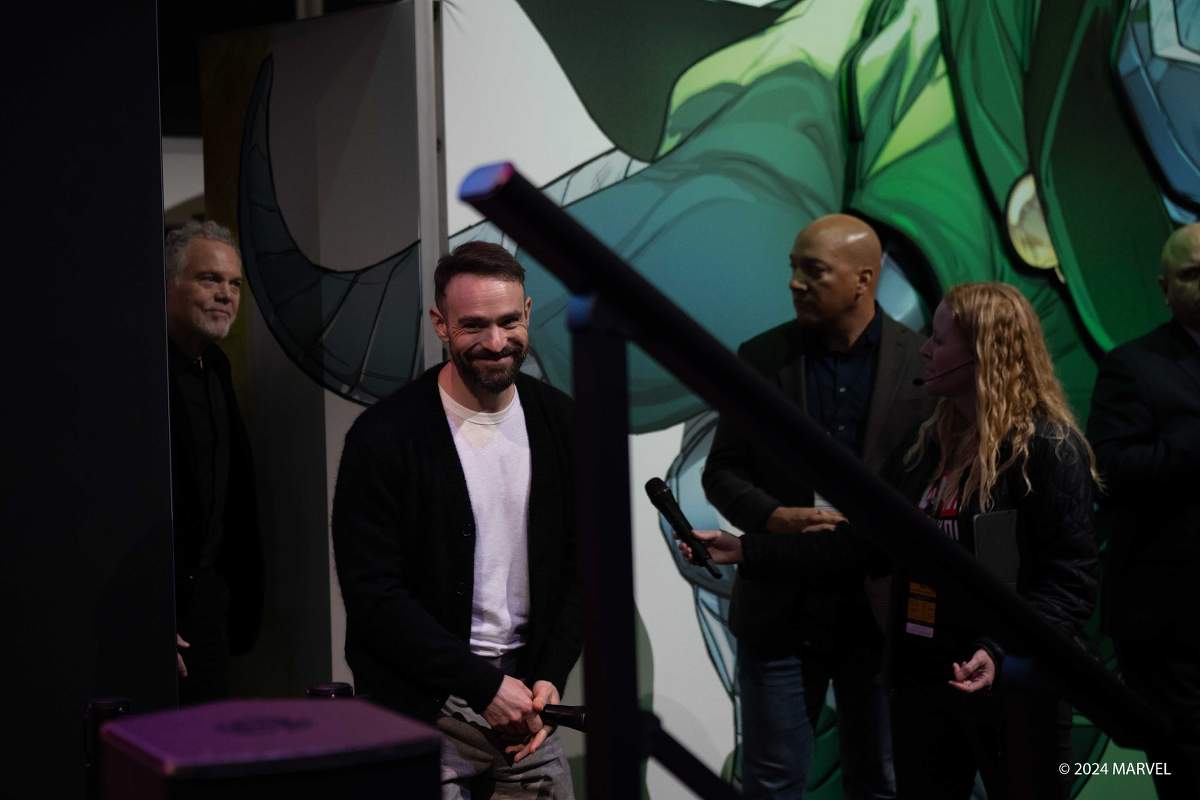 'Daredevil: Born Again' stars Charlie Cox and Vincent D'Onofrio at NYCC 2024