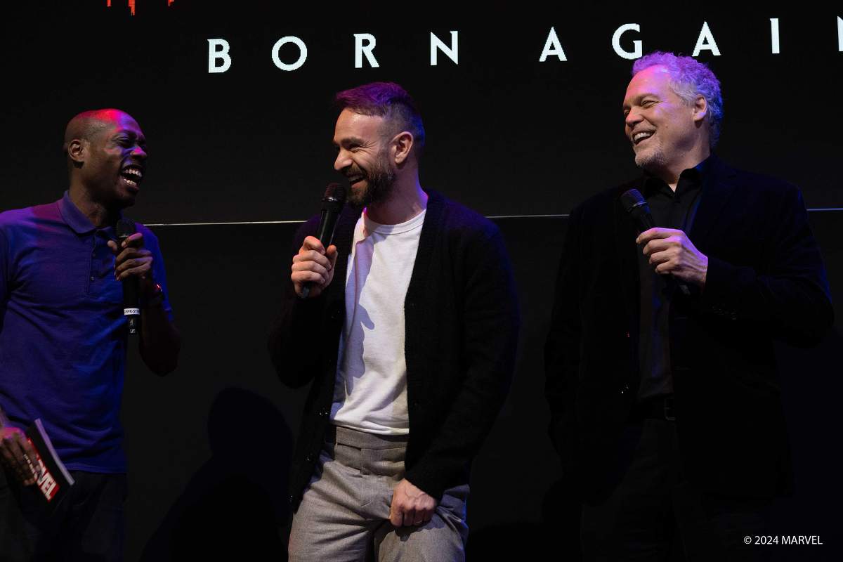 'Daredevil: Born Again' stars Charlie Cox and Vincent D'Onofrio at NYCC 2024