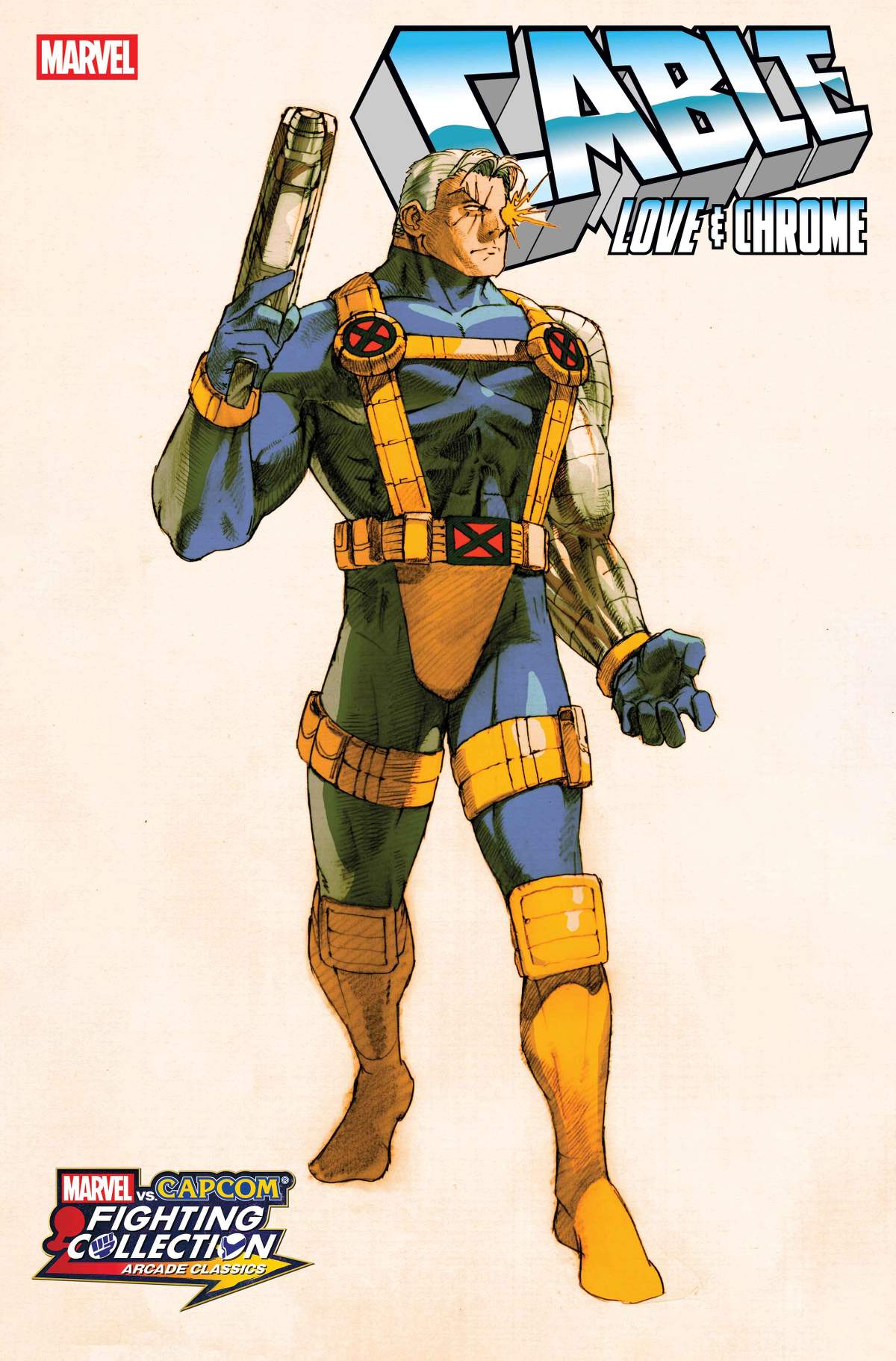 CABLE: LOVE AND CHROME #4 MARVEL vs. CAPCOM Variant Cover by BENGUS