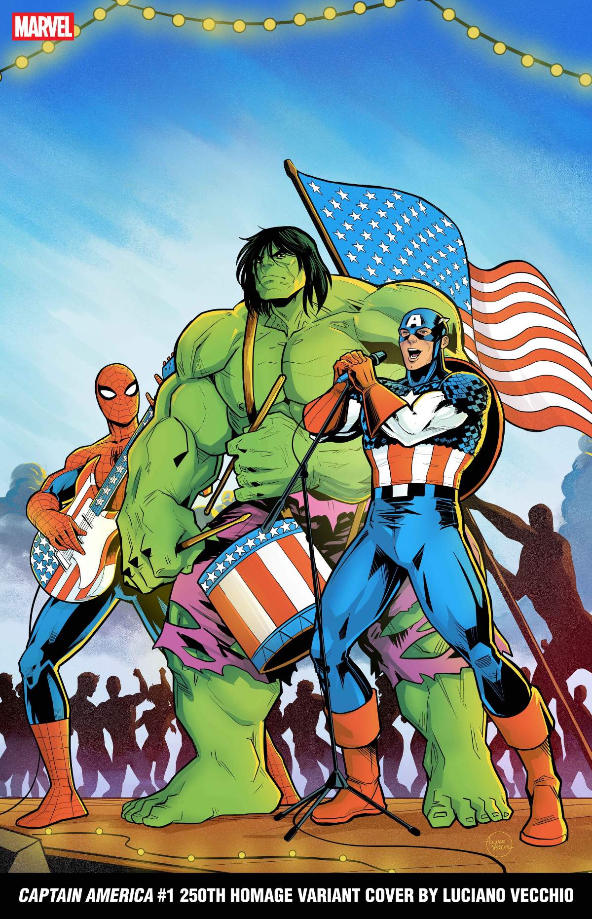 CAPTAIN AMERICA #1 250th Homage Variant Cover by LUCIANO VECCHIO