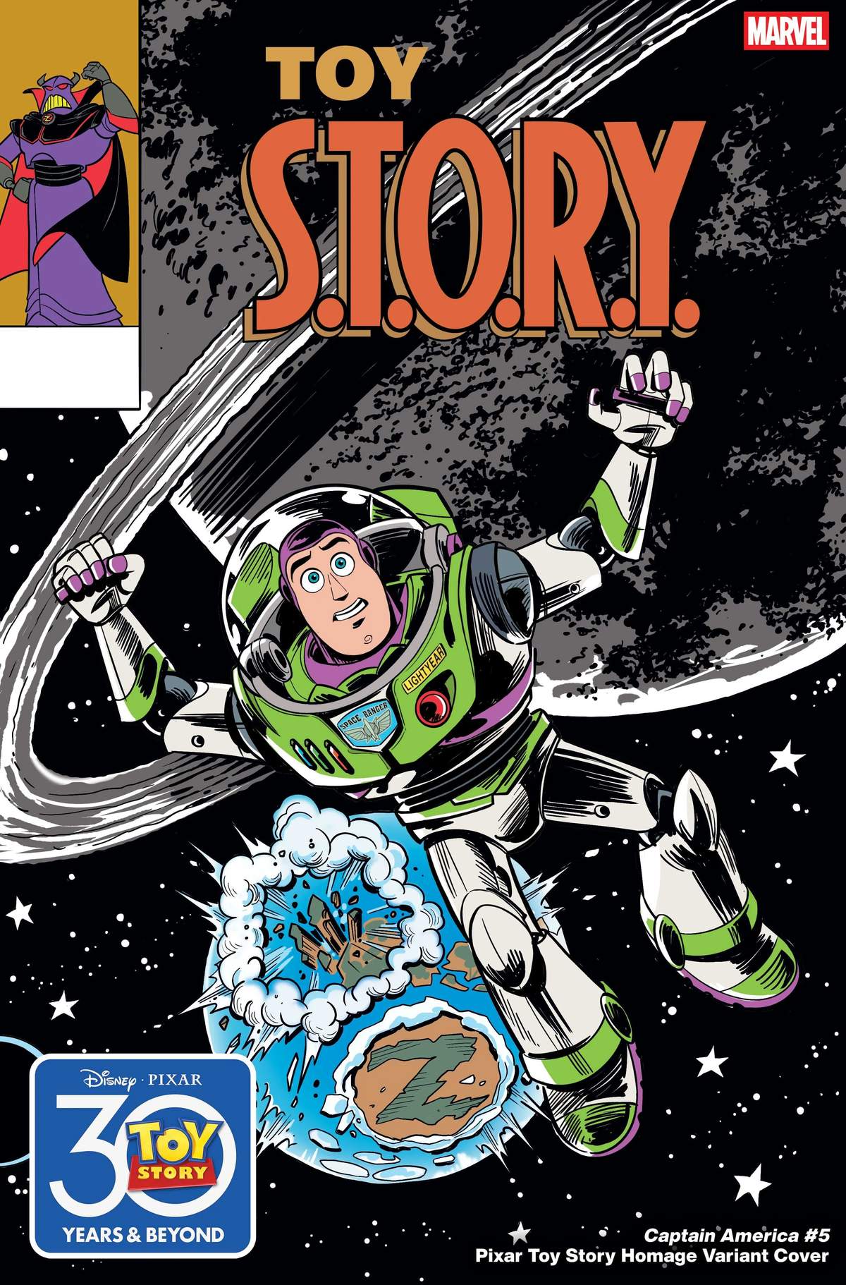CAPTAIN AMERICA (2025) #5 Pixar Toy Story Homage Variant Cover by Marco Forcelloni & Nicky Nicotera