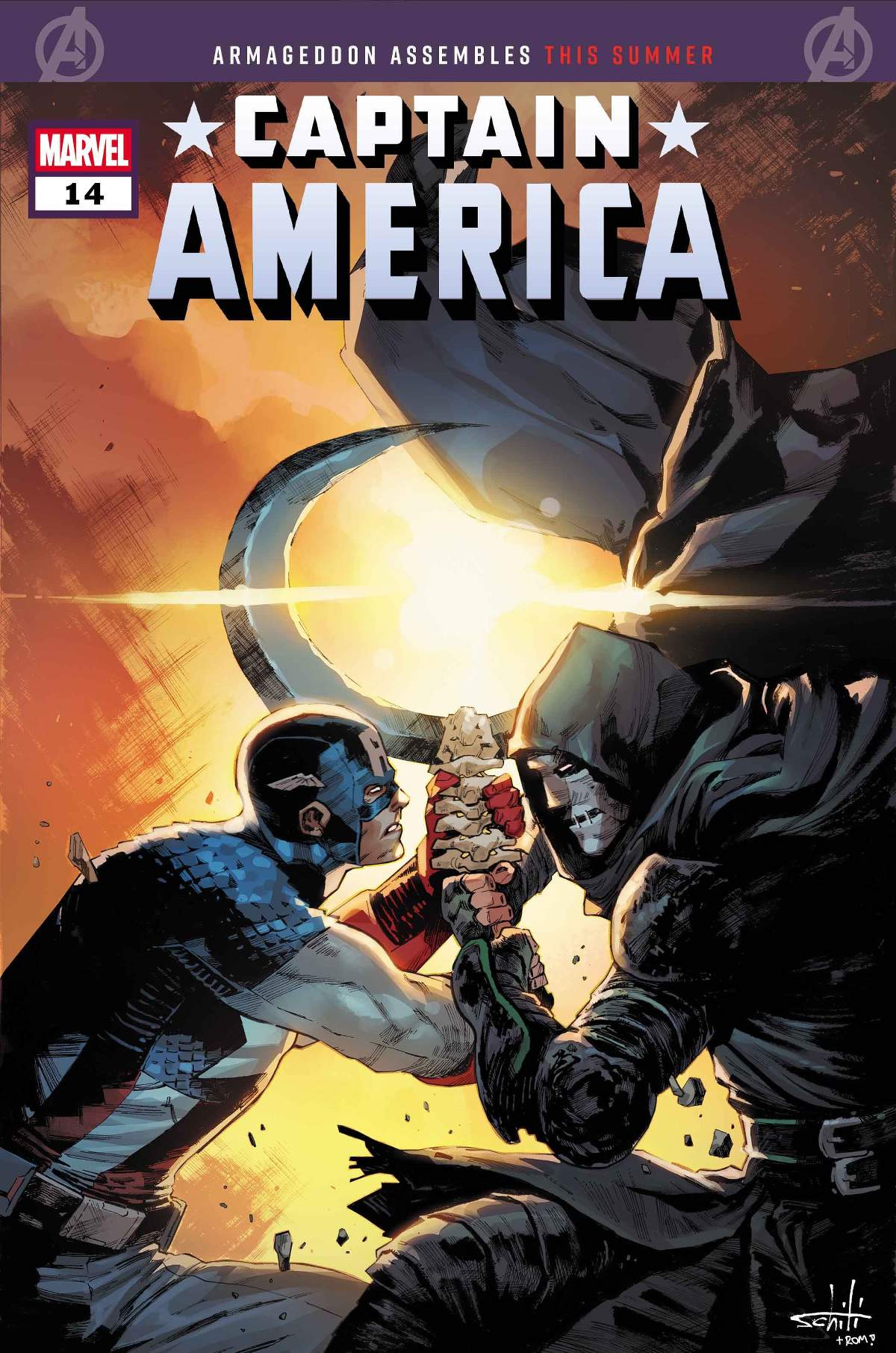 CAPTAIN AMERICA #14 Cover by VALERIO SCHITI