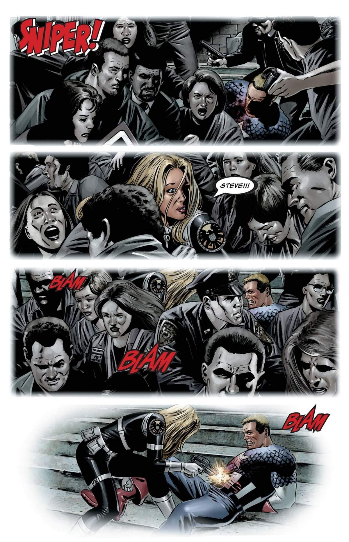 CAPTAIN AMERICA (2004) #25 page by Ed Brubaker and Steve Epting