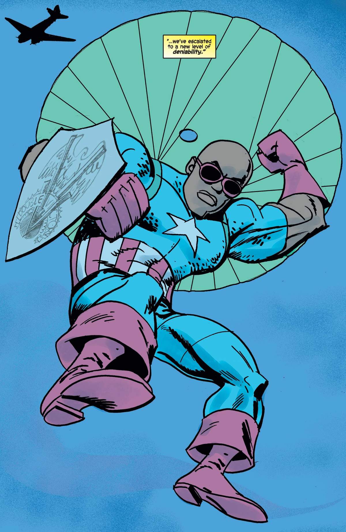 In costume for the first time.