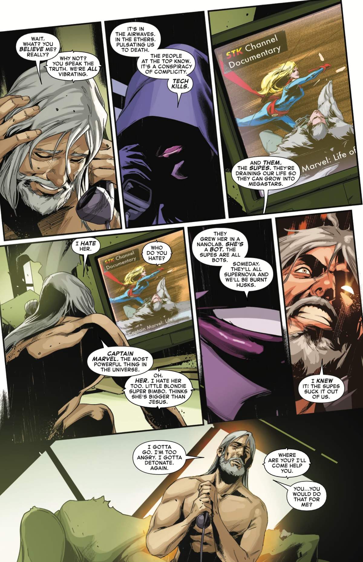 CAPTAIN MARVEL: DARK TEMPEST (2023) #1 page by Ann Nocenti and Paolo Villanelli