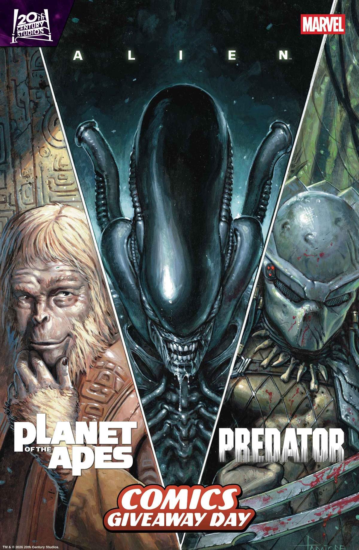 ALIEN, PREDATOR & PLANET OF THE APES #1 CGD 2026