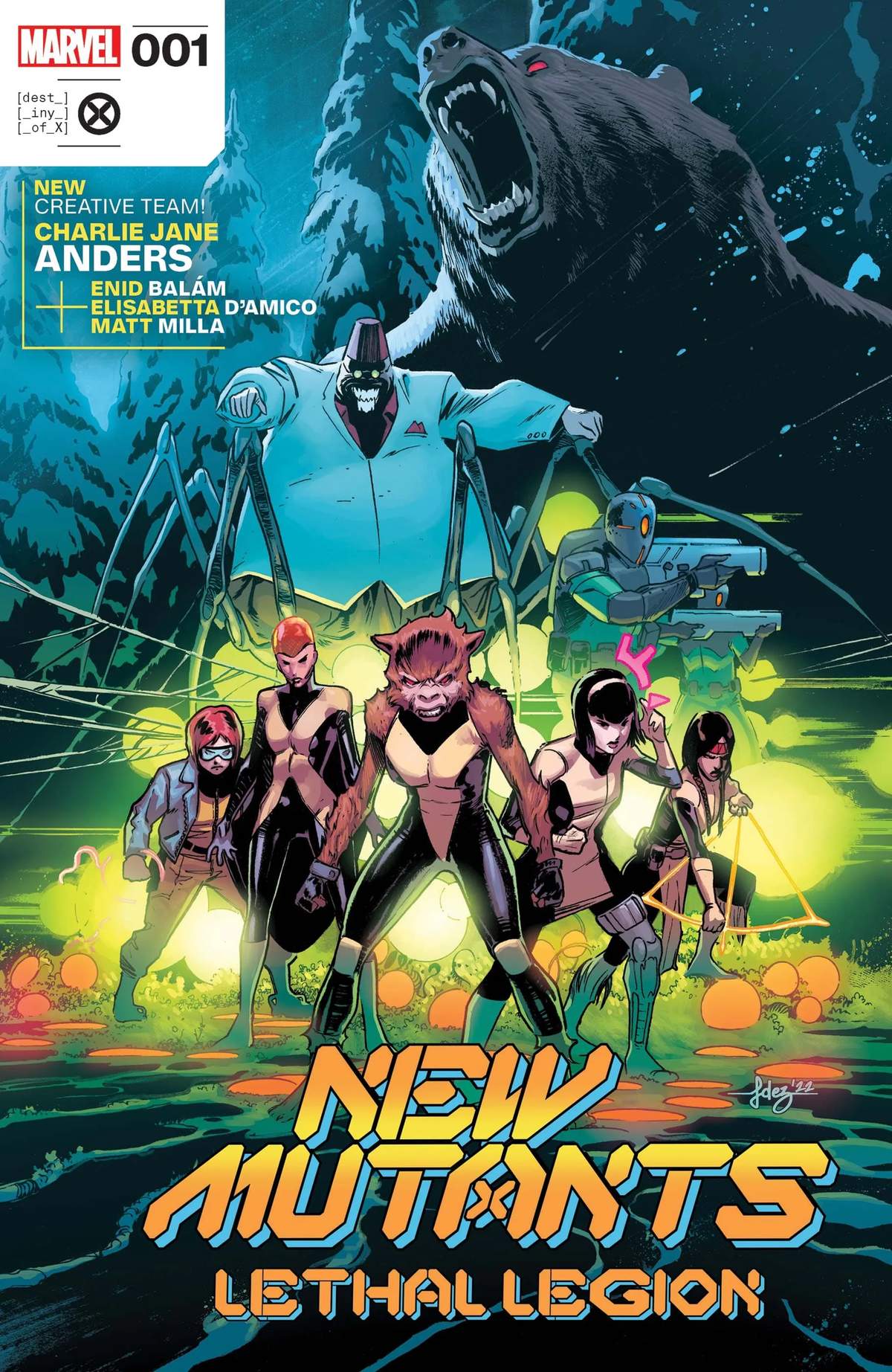 NEW MUTANTS LETHAL LEGION (2023) #1 cover by Javier Fernandez