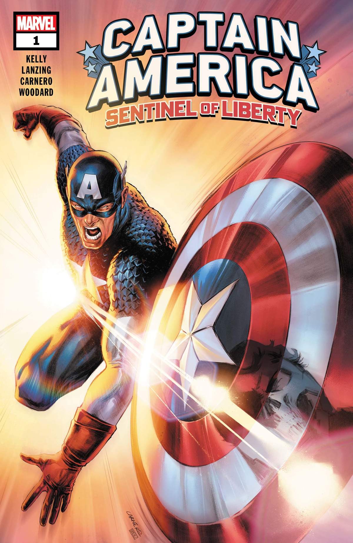 CAPTAIN AMERICA: SENTINEL OF LIBERTY (2022) #1 cover by Carmen Carnero and Alejandro Sánchez