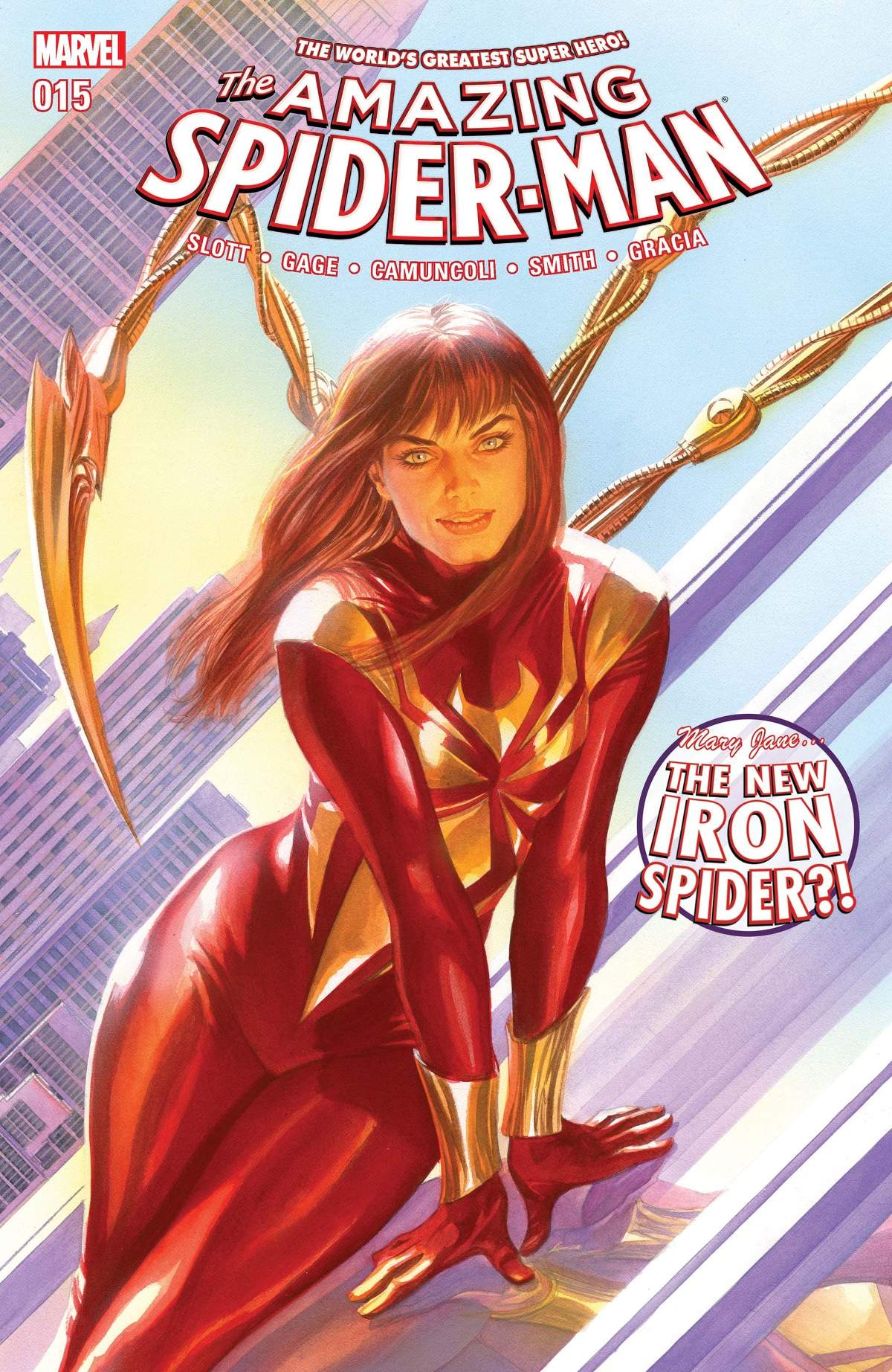 THE AMAZING SPIDER-MAN (2017) #15 cover by Alex Ross