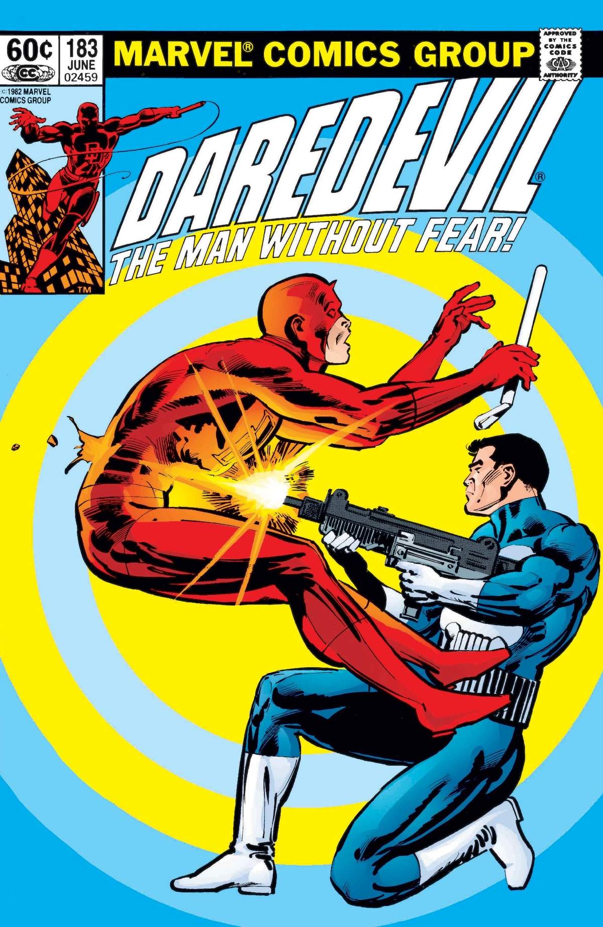 Daredevil (1964) #183 cover by Frank Miller